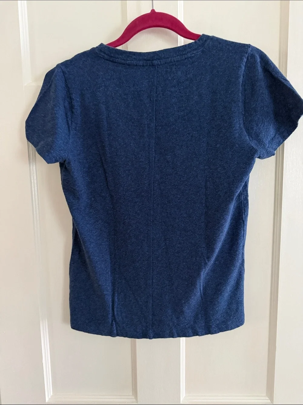 🧢 J. Crew Re-imagined heather indigo blue girlfriend tee. Size S. - Picture 2 of 6